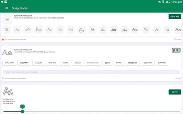Script Fonts for FlipFont android App screenshot 2