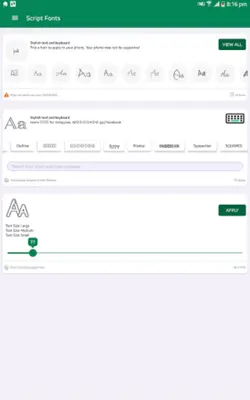 Script Fonts for FlipFont android App screenshot 6